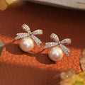 Crystal Pearl Earrings
