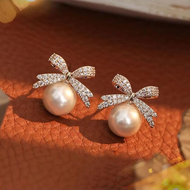 Crystal Pearl Earrings