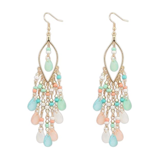 Beaded Tassel Earrings