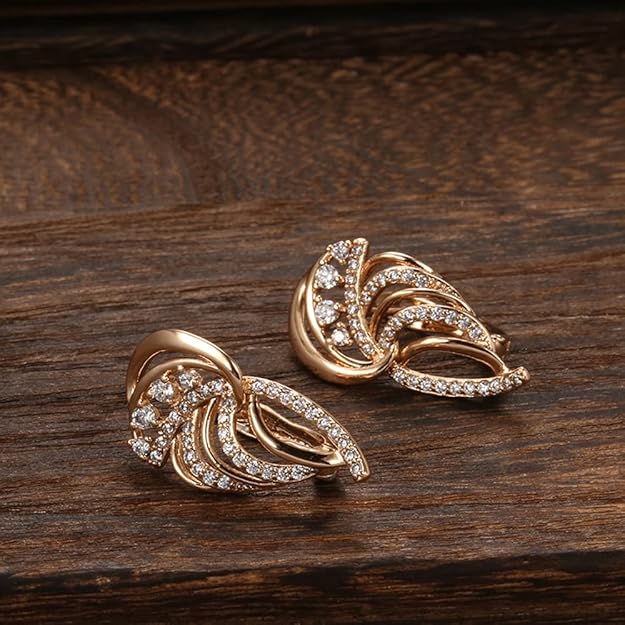 18k Rose Gold Plated Earrings