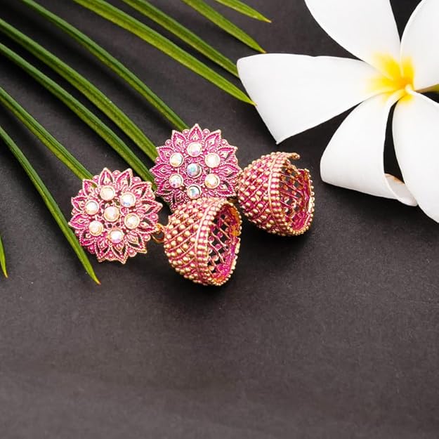 Multicolor Oxidised Earrings Combo Of 4