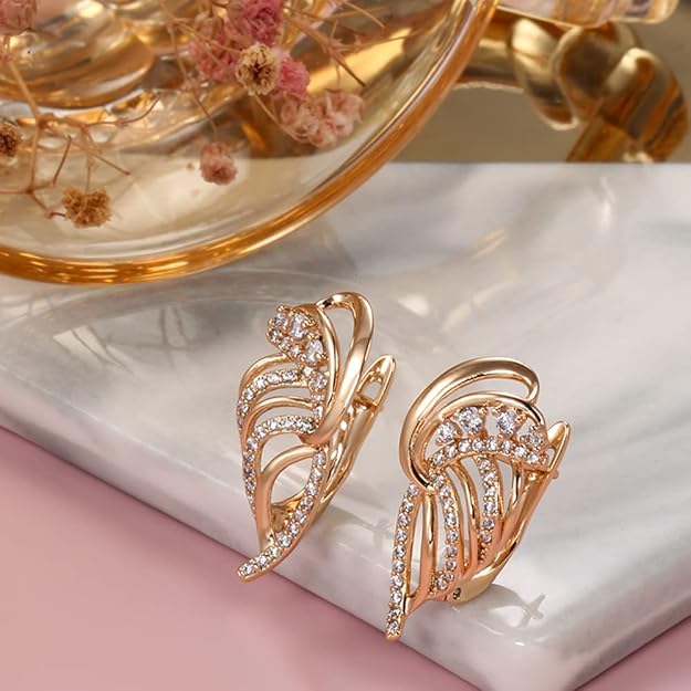 18k Rose Gold Plated Earrings