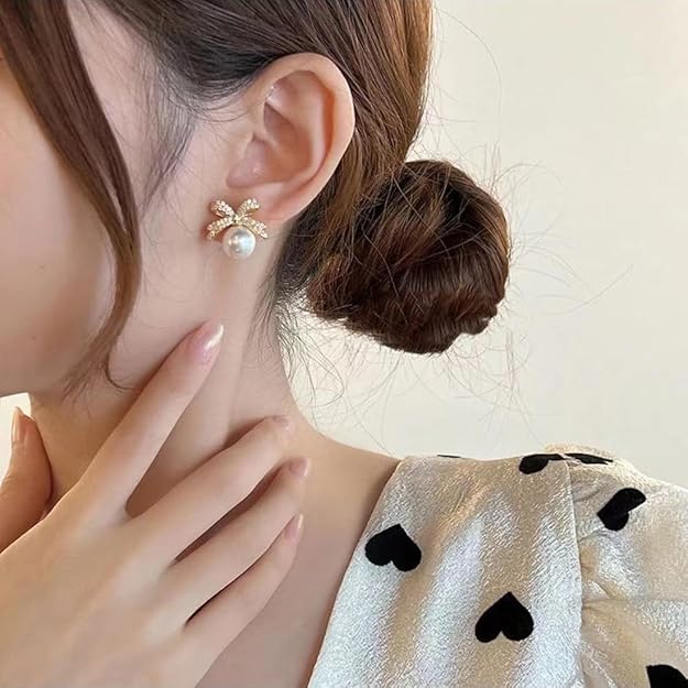 Crystal Pearl Earrings