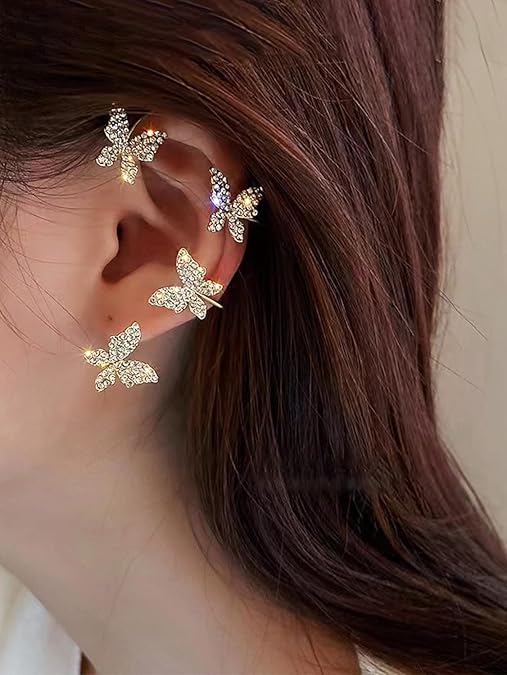 Butterfly No Piercing Ear Cuff Earrings