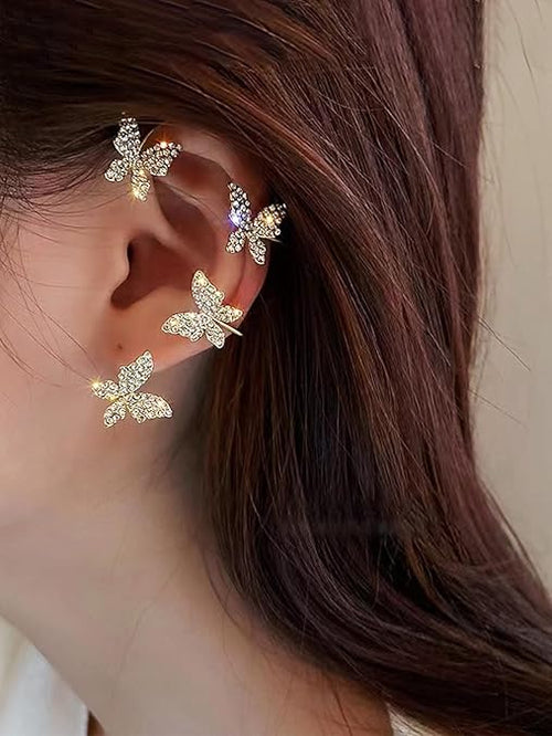 Butterfly No Piercing Ear Cuff Earrings
