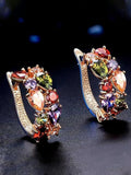 Floral Crystal Earrings