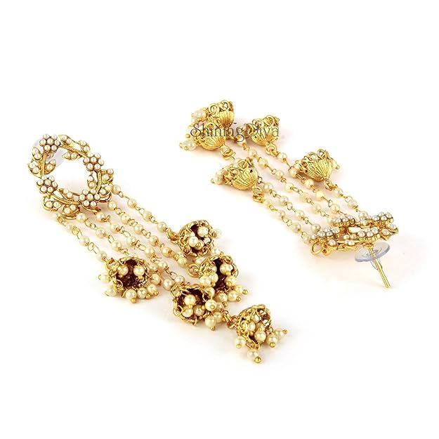 Gold Plated Traditional Earrings