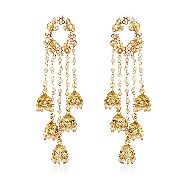 Gold Plated Traditional Earrings