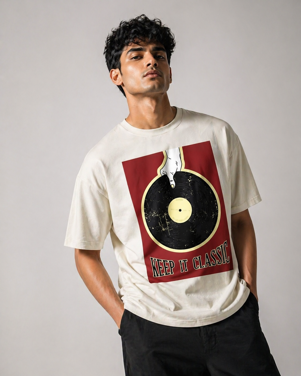 Unisex Oversized Classic T-Shirt - Retro Classic