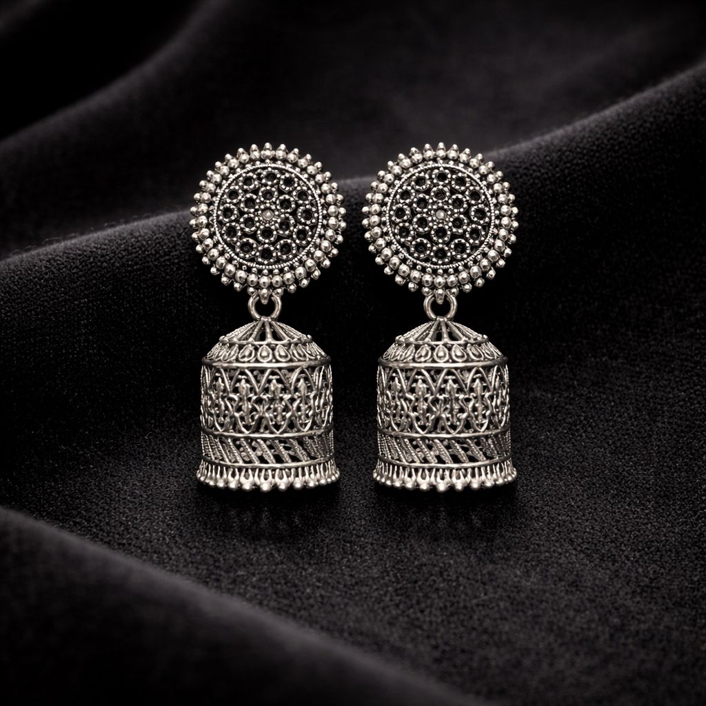 Traditional Oxidised Earrings/Jhumki